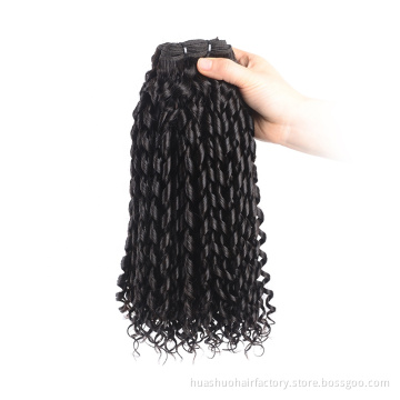 Huashuo Highest Discounts Real Natural Cuticle Aligned Fumi Curl Wholesale Raw Virgin Unprocessed Telephone Curl Human Hair